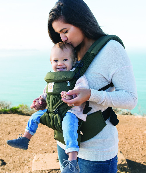 Baby Carrier Ergobaby Omni 360 Cool AirMesh With Khaki 4 Positions
